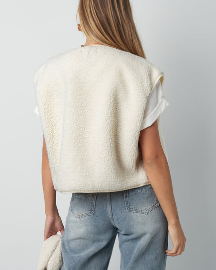 Geweven Polyestervezel Vrouwen Vest Casual Solide Kleur Herfst/Winter