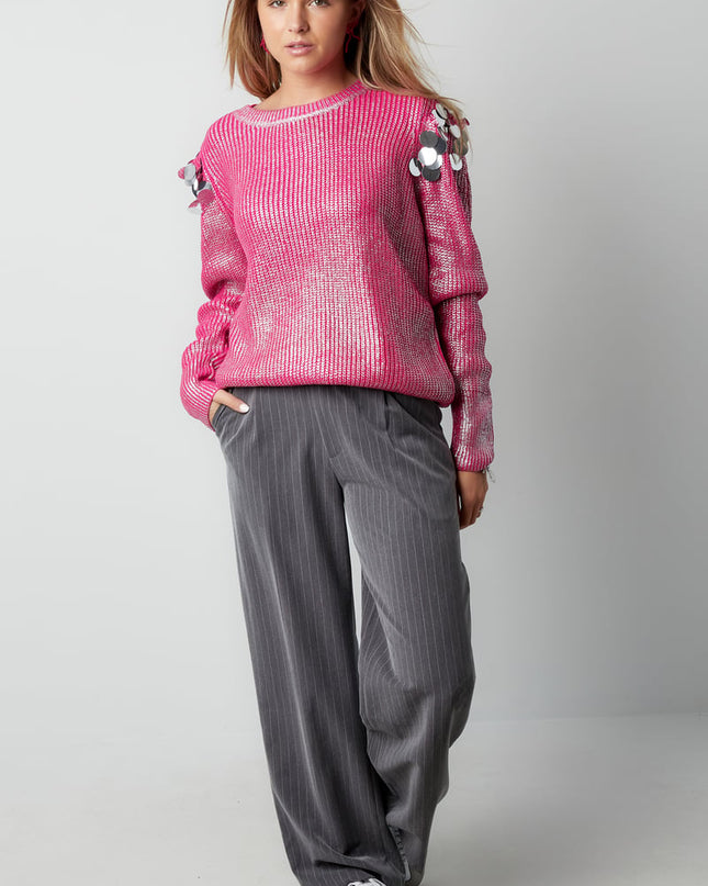 sequin sparkle sweater - black & 