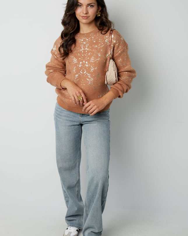 Sweater sparkle statement - black