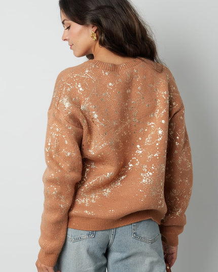 Sweater sparkle statement - black