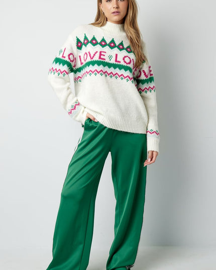 Love Sweater Weather sweater - white