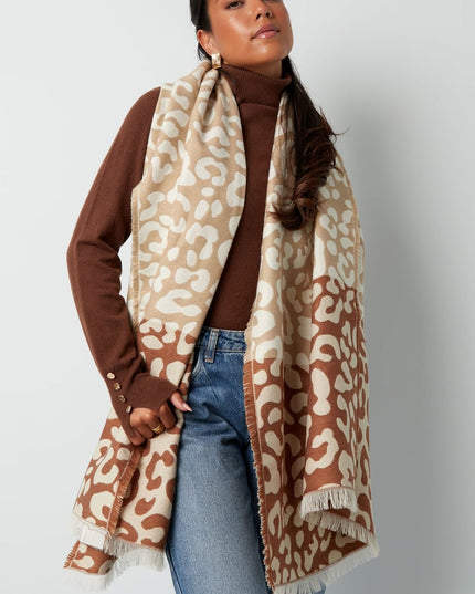 Wintersjaal leopard lover