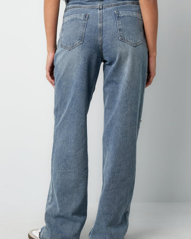 Denim jeans pearl adoration - blue
