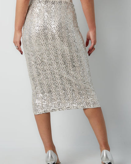 Glitter skirt - black