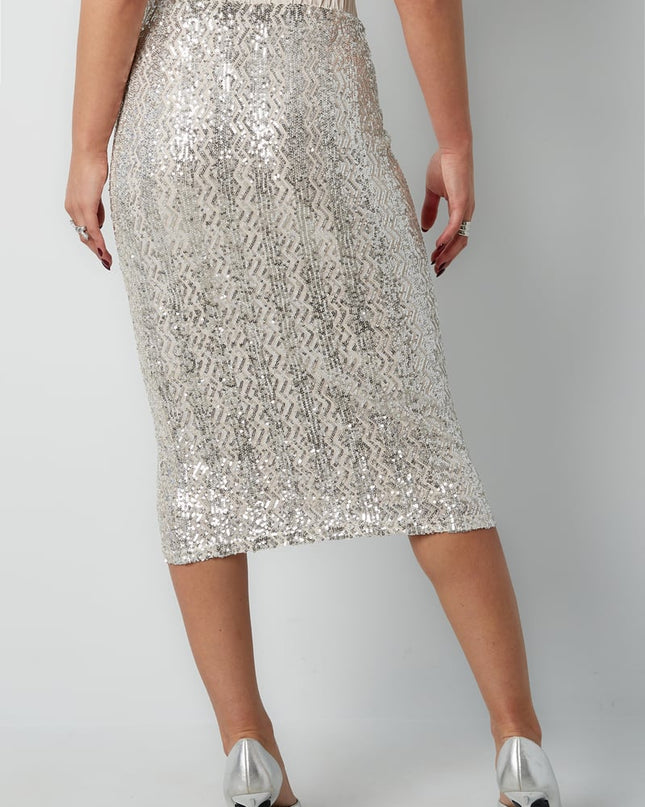 Glitter skirt - black