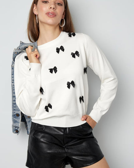 Bow & Grace sweater - pink