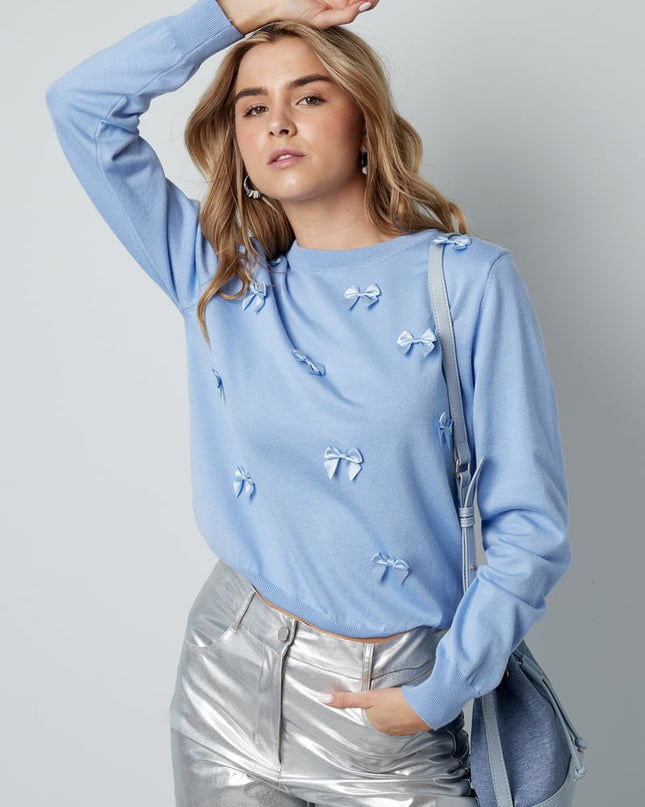 Bow & Grace sweater - pink