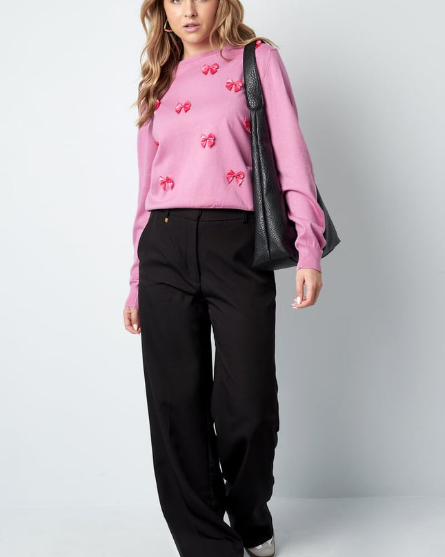 Bow & Grace sweater - pink