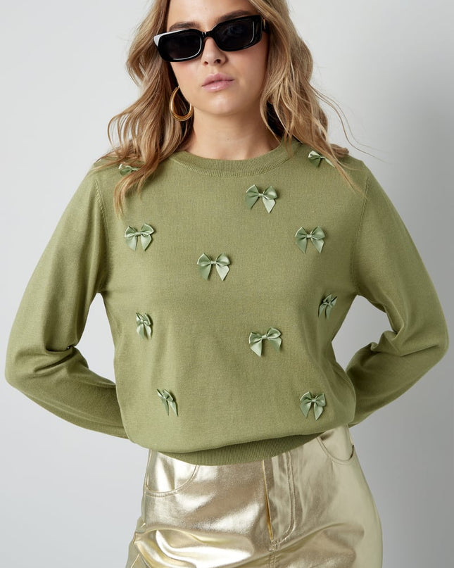 Bow & Grace sweater - pink