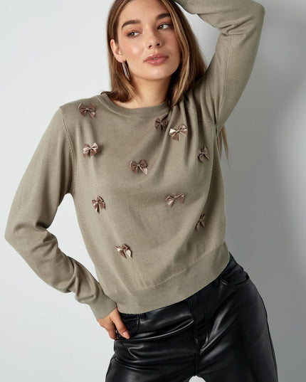 Bow & Grace sweater - pink