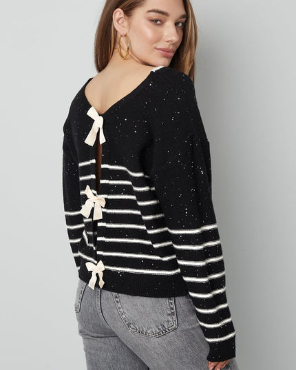 Bow Delight cardigan - red