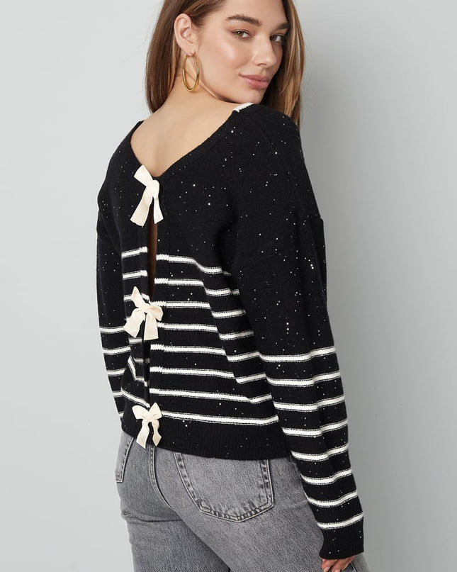 Bow Delight cardigan - red