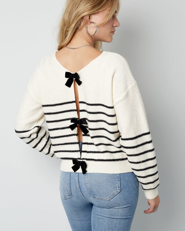 Bow Delight cardigan - red