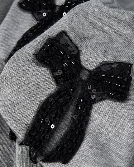 Bow Bliss sweater - black