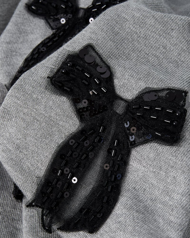 Bow Bliss sweater - black