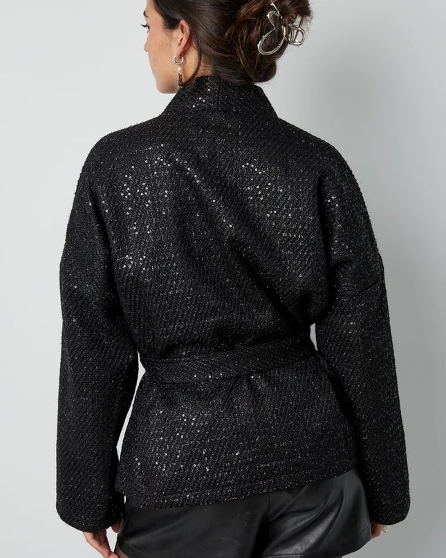 Glitter dream jacket - black