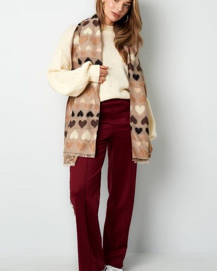 Sjaal hearts all over