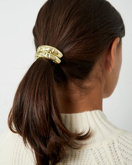 textured elegance haarelastiek