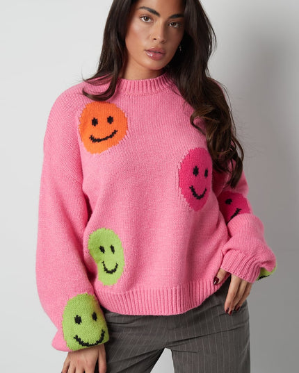 Smiley Knit trui