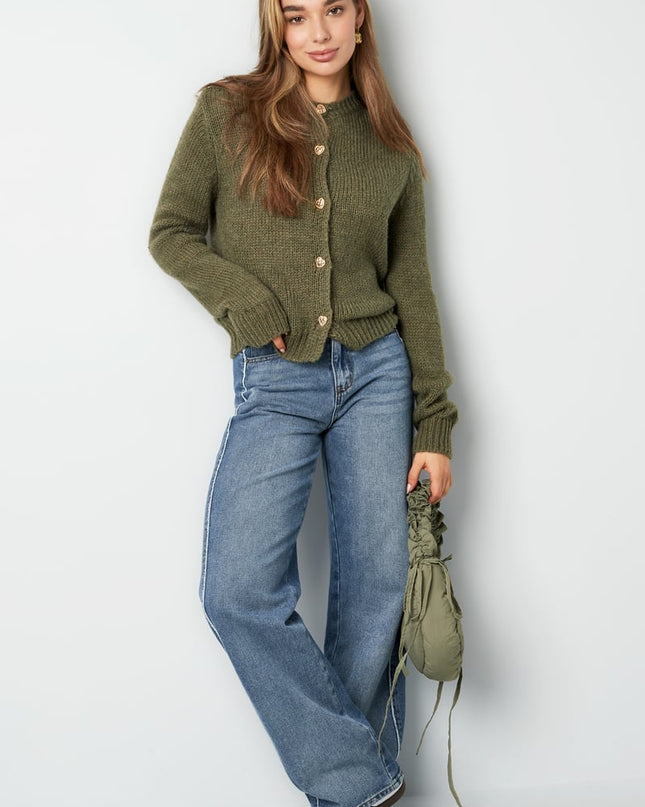 Knitted Love Cardigan - grey