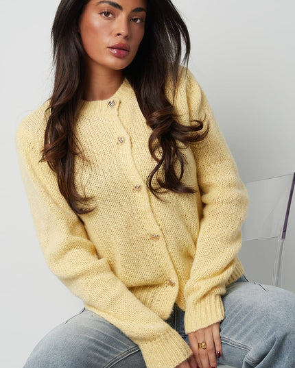 Knitted Love Cardigan - grey