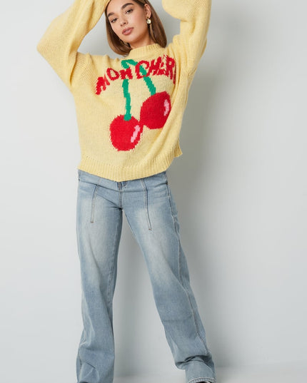 My Cheri sweater - yellow
