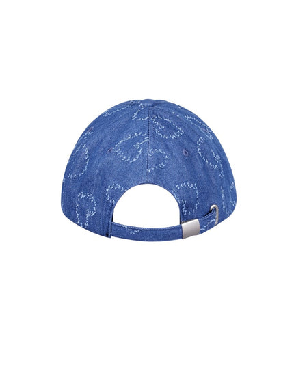cap with hearts - dark blue