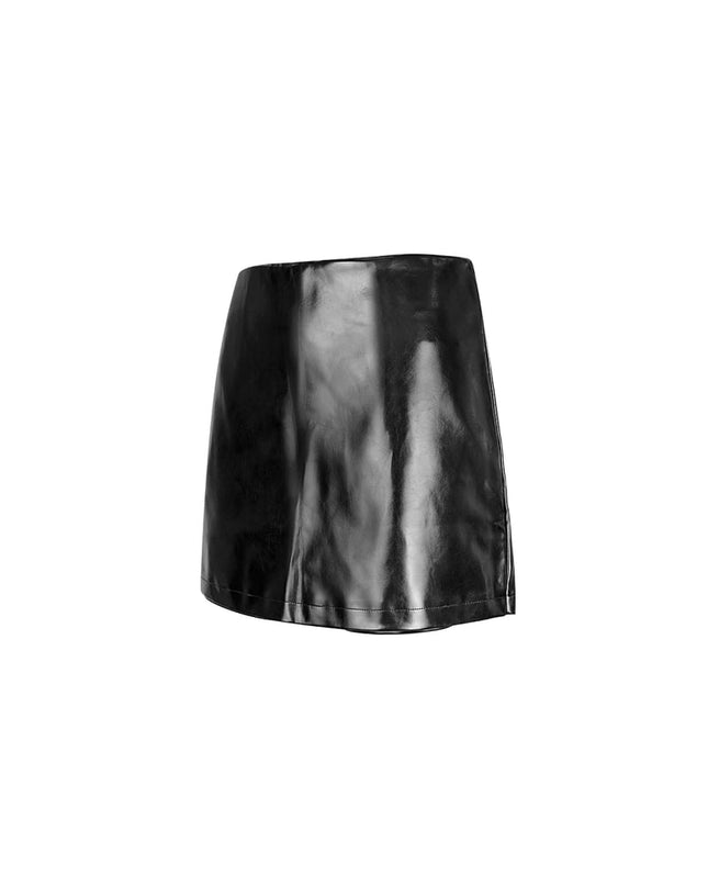 Trendy PU skort