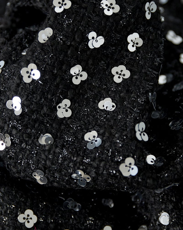 Bomber jacket sparkly day - Black