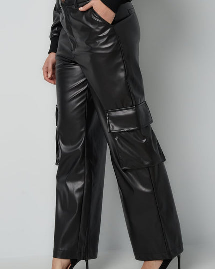 Trendy cargo pants - Black