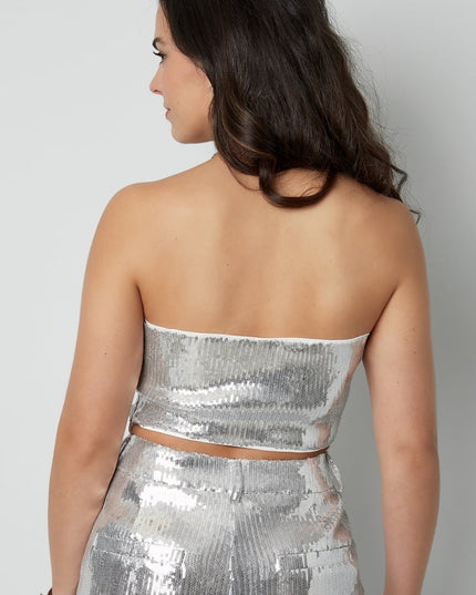 glitter bandeau top