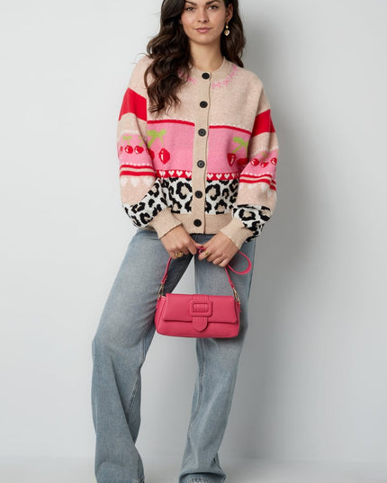 Vest cherry baby - Beige roze