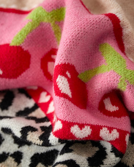 Vest cherry baby - Beige roze