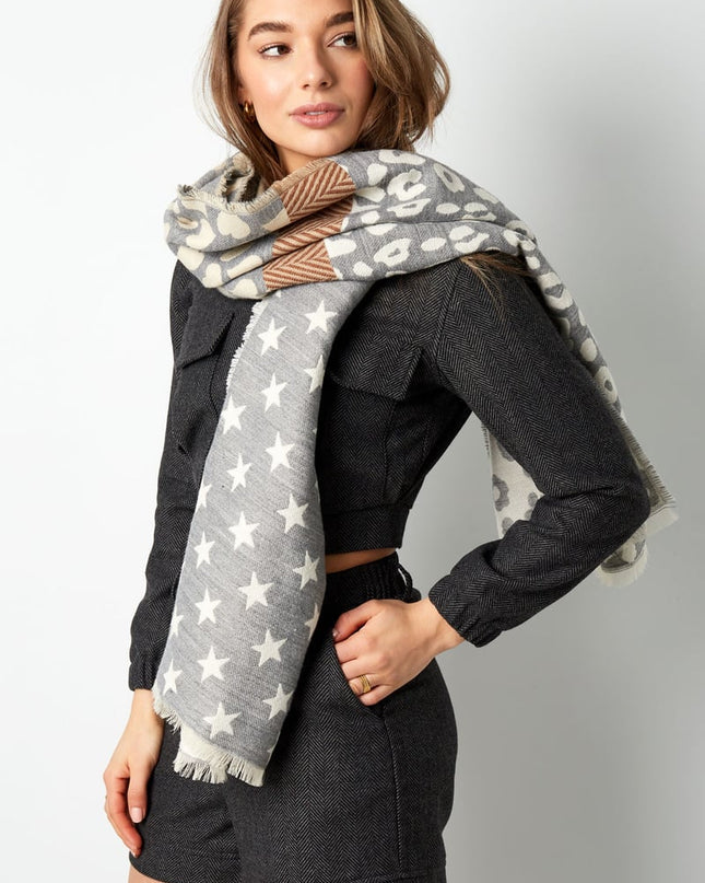 Sjaal ster & leopard duo