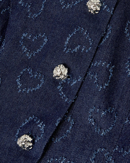 Heartsy Corset Top - Light Blue