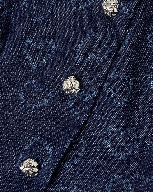 Heartsy Corset Top - Light Blue