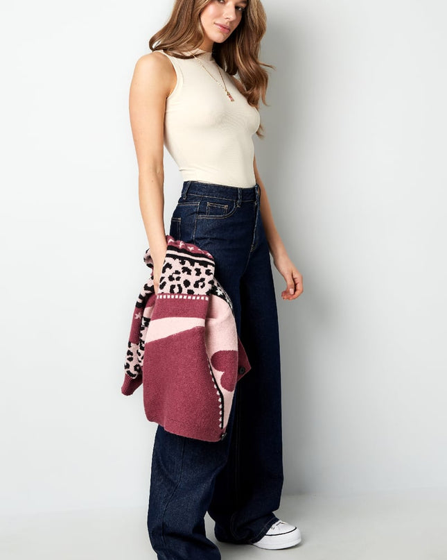 Basic body high neck - Pink