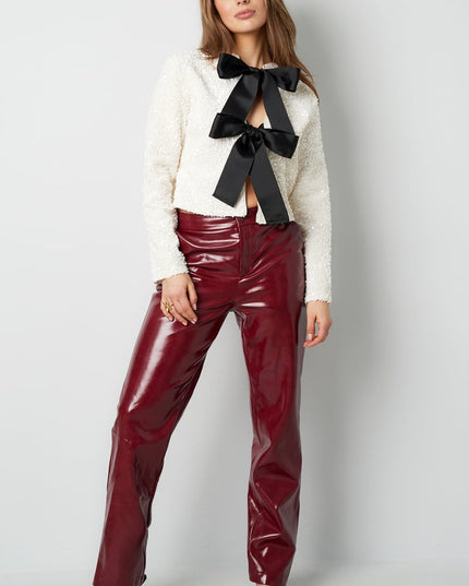 Party top with sequins