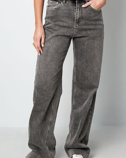 Cotton Woven Vrouwen Rechte Broek Casual Solid Color