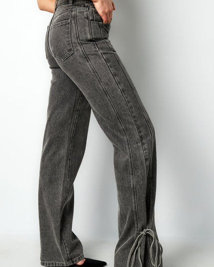 Jeans bossy bow - Blue