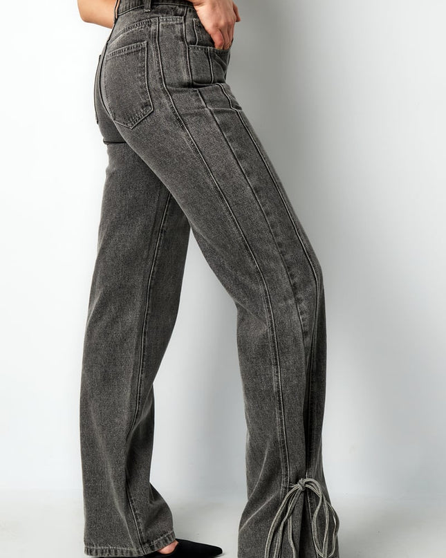 Jeans bossy bow - Blue