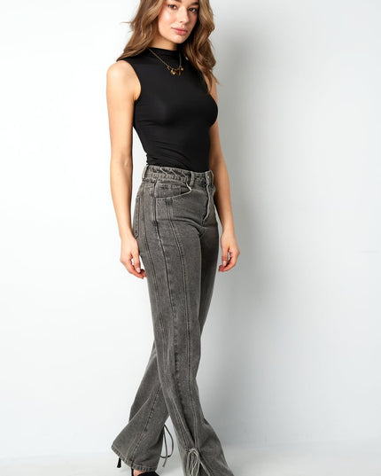 Jeans bossy bow - Blue