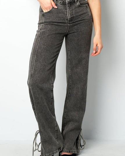 Jeans bossy bow - Blue