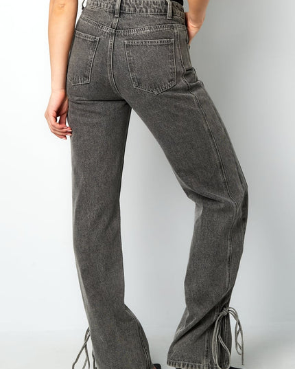 Jeans bossy bow - Blue