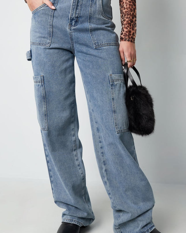 Jeans cool girl cut - Blue