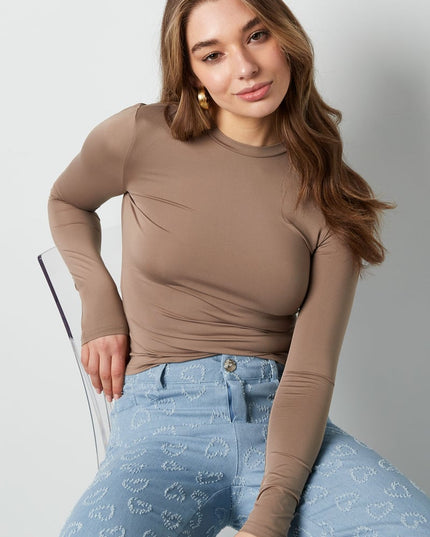 Everyday fit longsleeve high neck - Black