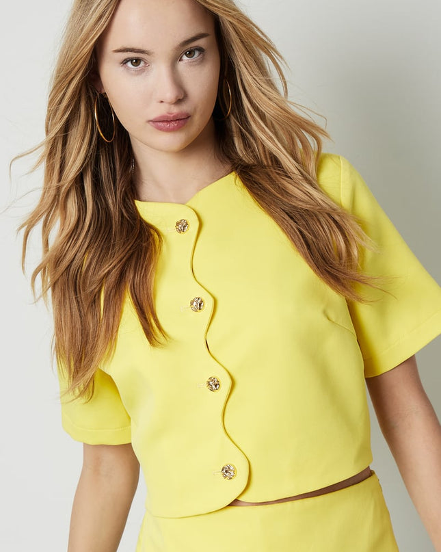 Short sleeve top happy