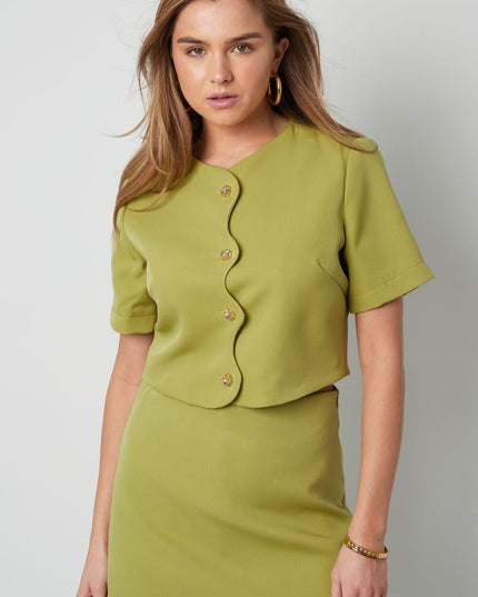 Short sleeve top happy