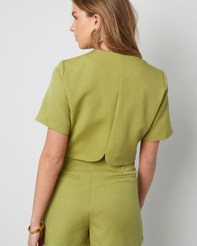 Short sleeve top happy