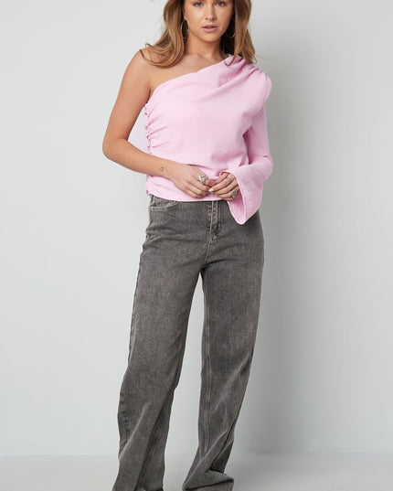 One shoulder blouse
